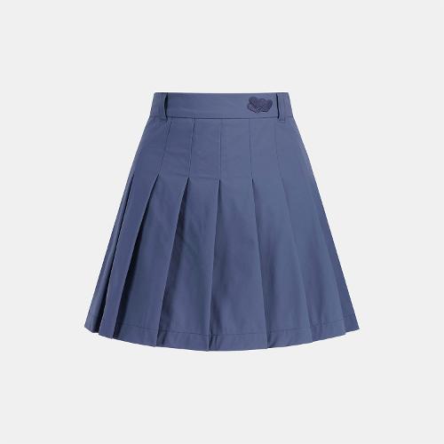 [썬러브] Heart Pleats Skirt Violet