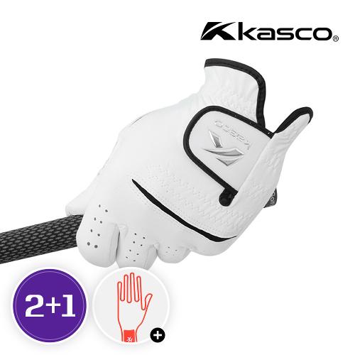[골프선물세트 2+1/장갑건조기증정][카스코] KASCO 남성 프리미엄 합피장갑 3 장 패키지