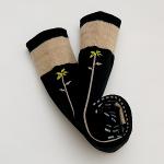 [카루셀골프] Fleur Socks - black