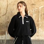 [어베이브] 골프 테니스 여성 돌핀 셋업 티셔츠 블랙