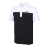 [레노마골프]남성 컬러 블록 카라 반팔 티셔츠 RMTYK2112-101