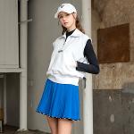 [어베이브] 골프 테니스 여성 비대칭큐롯 팬츠 스커트 블루