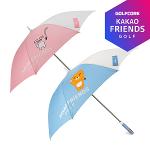 (70cmX8K)카카오프렌즈골프 라이언/어피치캐릭터 70 자외선차단99% 자동 우산