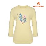 [올포유] 여성 라운드 긴팔 티셔츠 ALTRK3111-203