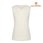 [올포유] 여성 레이스 브이넥 민소매 티셔츠 ALTSL4311-102
