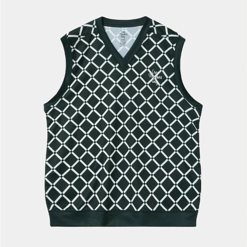 [크루멤버스온리] FIELD VEST GRID GREEN