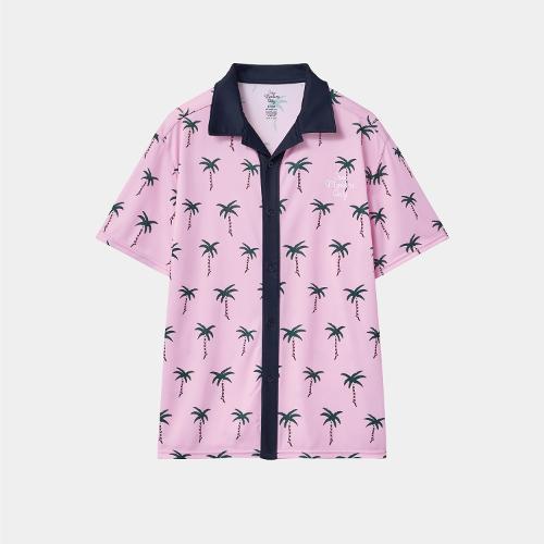 [크루멤버스온리] RESORT SHIRT PALMTREE PINK