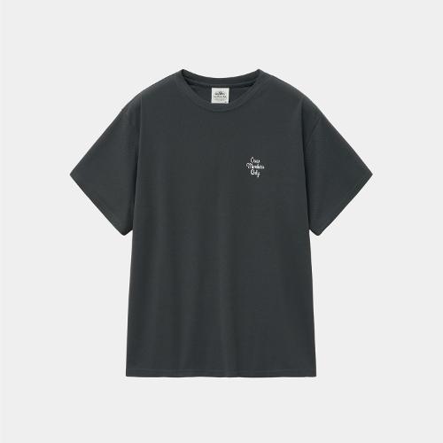 [크루멤버스온리] RESORT LOGO ROUND T CHARCOAL