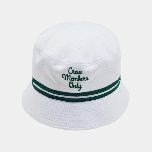 [무료반품EVENT][크루멤버스온리] OFFICIAL LOGO BUCKET HAT WHITE