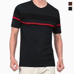 [RED VOLT] 레드볼트 남성용 라인 스판 라운드 반팔 티셔츠 Model No_E2-4M008