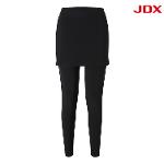 JDX 여성 테이프 포인트 본딩 치마 레깅스(X2PBT7791BK)