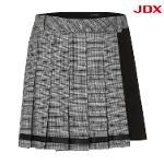 JDX 여성 변형 체크 플리츠 큐롯(X2PQT7781BK)