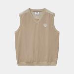 [크루멤버스온리] MESH MIX NYLON VEST BEIGE