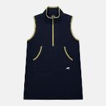 [썬러브] Polartec® Fleece Half ZIp Dress Navy