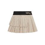 롤링롤라이 뉴 엣지 레더스커트 아이보리 Roll Roll New Edge Leather Skirt Ivory