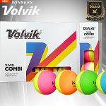 볼빅 VOLVIK 비비드 콤비(VIVID Combi) 컬러 골프공 12구